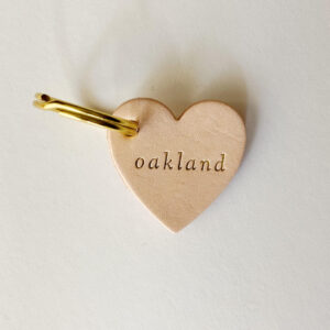 Oakland Heart Keychain