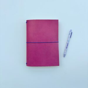 Leather Journal Pink