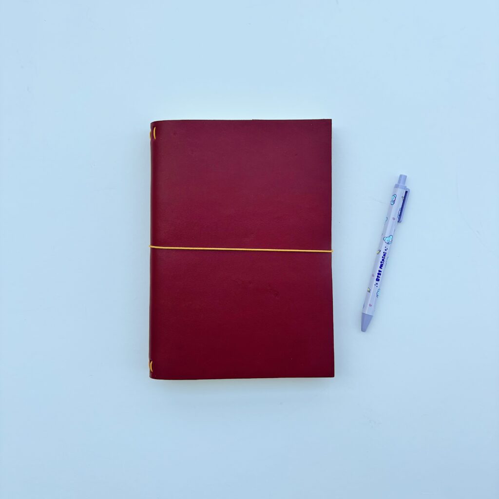 Leather Journal Red