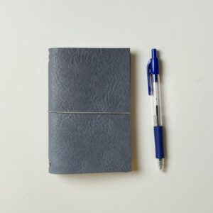 Leather Pocket Journal - Slate