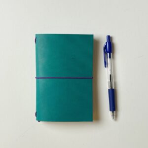 Leather Pocket Journal - Teal