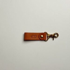 Leather Keychain - Brown