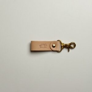 Leather Keychain - Natural