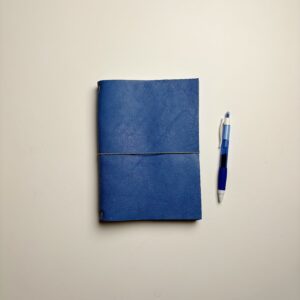Leather Journal - Cloud Blue