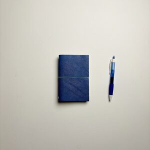 Leather Pocket Journal - Cloud Blue