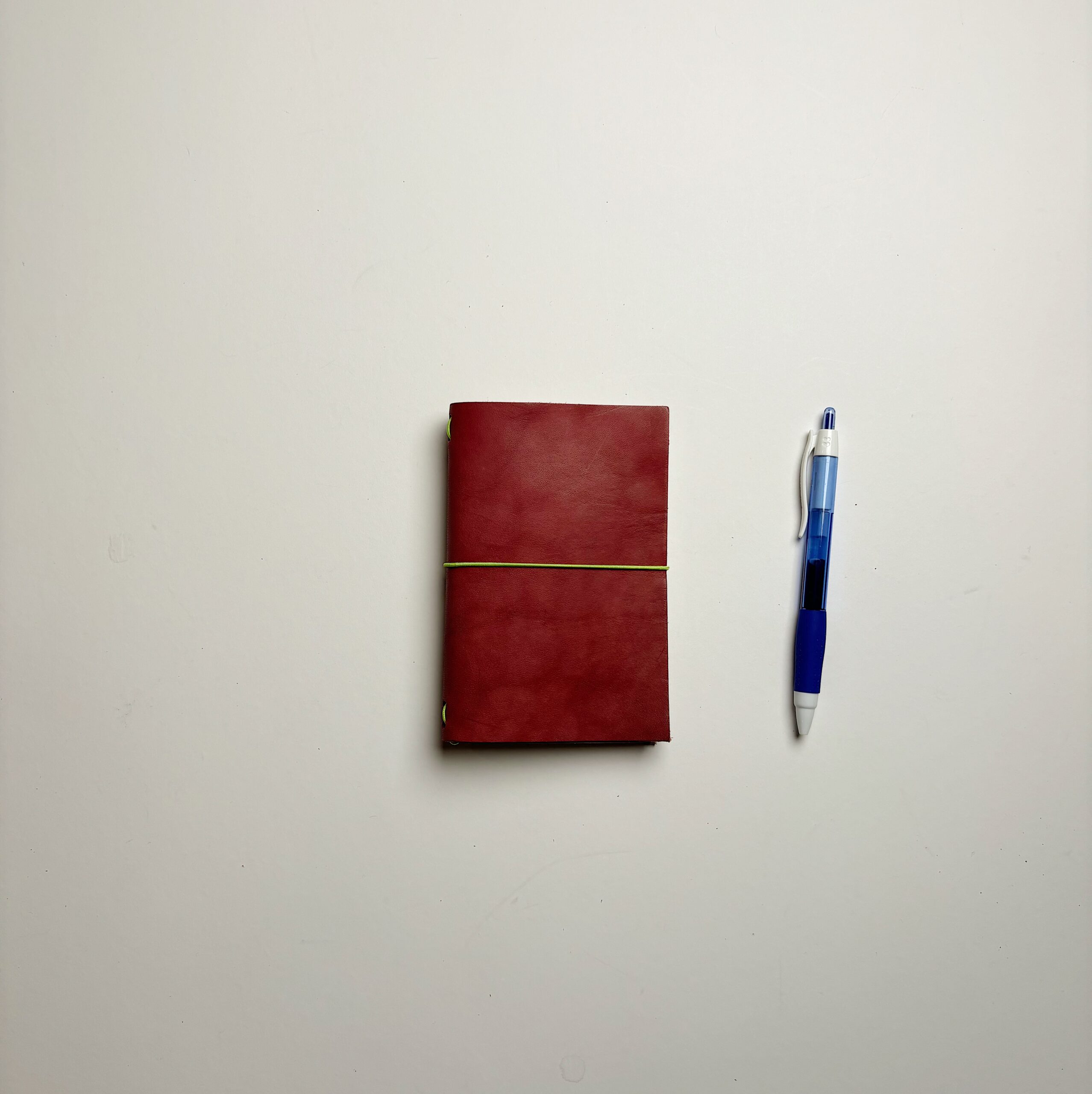 Leather Pocket Journal - Dusty Maroon